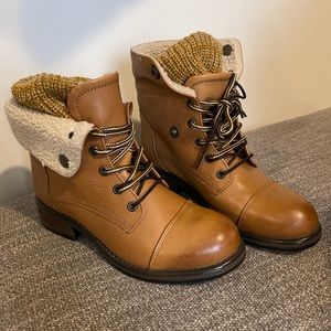 Never been worn, cognac Target boots. Size 7.